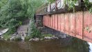 The other side of the railway bridge, could make a useful footbridge if renovated since the Salmen bridge next to it has no provision for pedestrians or bikes.