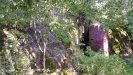 Our actual goal in Hamina, WW2-era cave which was meant as living quarters for soldiers, the smoke stack of the heating system.