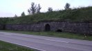 The middle part of the road-facing side, and a seemingly disused gate.