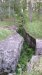 Trench which heads towards the entrance of the bunker itself.