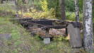 Some old junk on the opposide side of highway 6, next to the dam which was to be used to flood the other side.