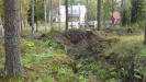 Yet more trenches, and a local school showing how close this installation is to housing.