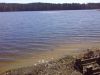 Dredged beach at the summer home.