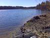 Dredged beach at the summer home.