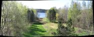 View from the roof to the lake.