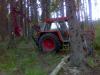 A little accident while driving Zetor.