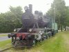 The quiet locomotive seems to mainly suffer from the beginnings of rust, instead of vandalism - even the incandescent bulbs are still in place inside the headlamps.